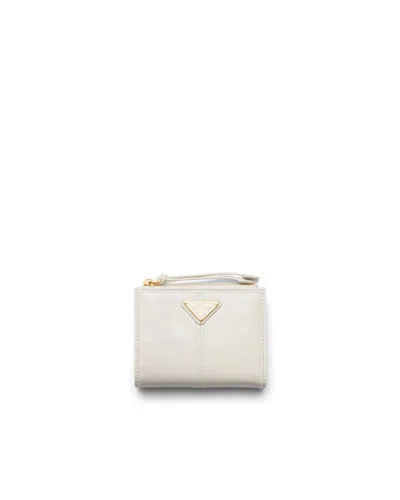 Prada Kleine Geldbörse Aus Leder In Neutral