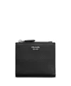 Prada Small Leather Wallet In White