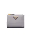 Prada Small Leather Wallet In Wisteria