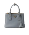 Prada Small Logo Shoulder Bag In Gray