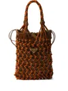Prada Two-tone Mesh Handbag In Multi