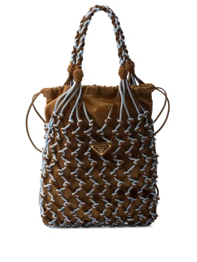 Prada Small Macramé Tote Bag