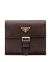 Prada Small Nappa Leather Wallet In Pattern