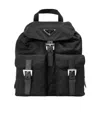 Prada Small Nylon Backpack In Pink