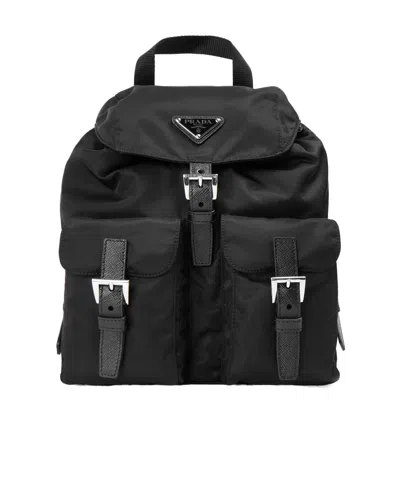 Prada Small Nylon Backpack In Pink
