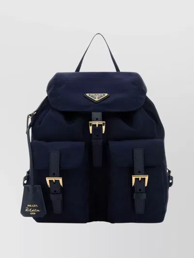 Prada Small Nylon Backpack Featuring Adjustable Straps