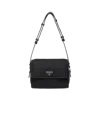 Prada Small Padded Re-nylon Shoulder Bag In Black