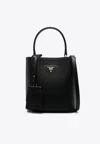 Prada Small Panier Top Handle Bag In Black