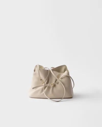 Prada Kleine  Dada Tasche Aus Nappa-leder In Neutral