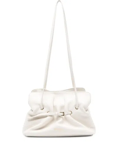 Prada Small  Dada Nappa Leather Bag In White