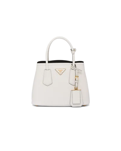 PRADA SMALL PRADA DOUBLE SAFFIANO LEATHER BAG