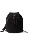 Prada Small Re-nylon Backpack In Black