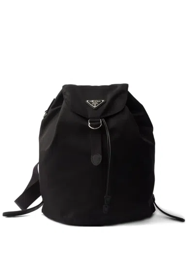 Prada Small Re-nylon Backpack In Black
