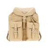 Prada Small Re-nylon Backpack In Sand
