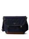 Prada Small Re-nylon Shoulder Bag In Blue