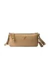 Prada Nylon Crossbody Bag Adjustable Strap In Camel Brown