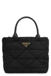 Prada Small Re-nylon Tote Bag In Black