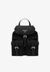 Prada Small Re-edition 1978 Backpack In Black
