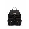 Prada Small Re-nylon Backpack In Black