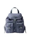 Prada Small Re-nylon Backpack In Blue