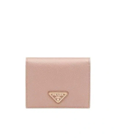 PRADA PRADA LOGO PLAQUE SMALL WALLET