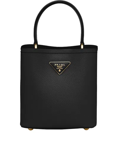 PRADA SMALL SAFFIANO LEATHER PANIER BAG