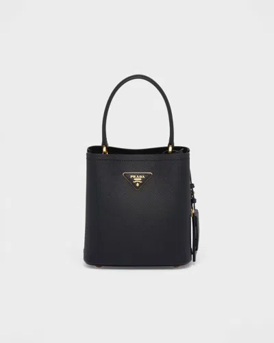 PRADA SMALL SAFFIANO LEATHER PRADA PANIER BAG