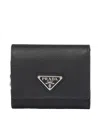 Prada Triangle Logo Leather Wallet
