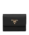 Prada Saffiano Finish Tri-fold Wallet
