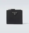 Prada Small Saffiano Leather Wallet In Black