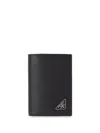 Prada Small Saffiano Leather Wallet In Black