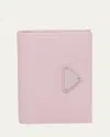 Prada Small Saffiano Leather Wallet In F0wzt Alabastro 1