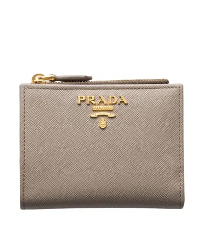 Prada Small Saffiano Leather Wallet In Multi