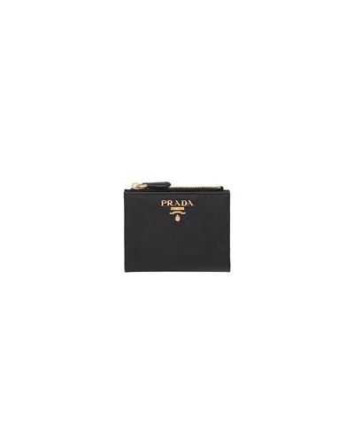 Prada Small Saffiano Leather Wallet In Multi