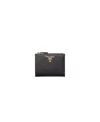 Prada Small Saffiano Leather Wallet In Black