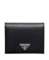 Prada Small Saffiano Leather Wallet In Pattern
