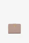 Prada Small Saffiano Leather Wallet In Pink
