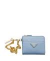 Prada Small Saffiano Leather Chain Wallet
