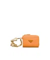 Prada Small Saffiano Leather Zipper Wallet