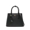 Prada Galleria Medium Saffiano Leather Bag In Black