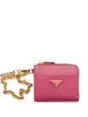 Prada Small Saffiano Leather Zipper Wallet