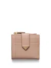 Prada Small Saffiano Wallet In Neutrals