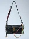 Prada Soft Sound Charm-detailed Small Shoulder Bag In Black