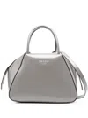 Prada Small Supernova Leather Tote Bag In Grey