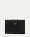 Prada Small Triangle Logo Flap Wallet