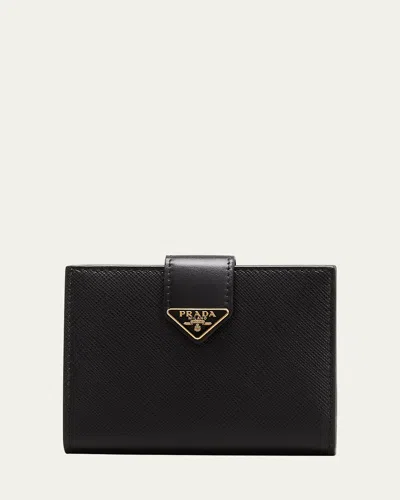 Prada Small Triangle Logo Flap Wallet