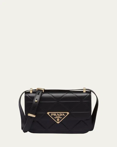 PRADA SMALL TRIANGLE QUILTED SHOULDER BAG
