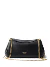 Prada Small Tumulte Chain-strap Leather Shoulder Bag In Black