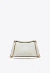 Prada Small Tumulte Leather Shoulder Bag In White
