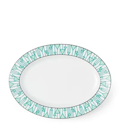 Prada Small Vienna Serving Plate In Black